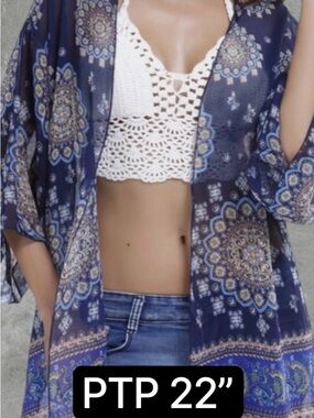 ✅ Elegant Blue Mandala Women's Coverup